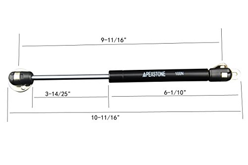 Apexstone 45N/10lb 10 inch Gas Struts,Gas Springs,Gas Strut,Lift Support,Gas Shocks,Lid Stay,Lid Support