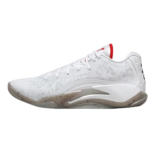 Jordan Zion 3 Men's Shoes (DR0675-106, White/University RED/Cement Grey)