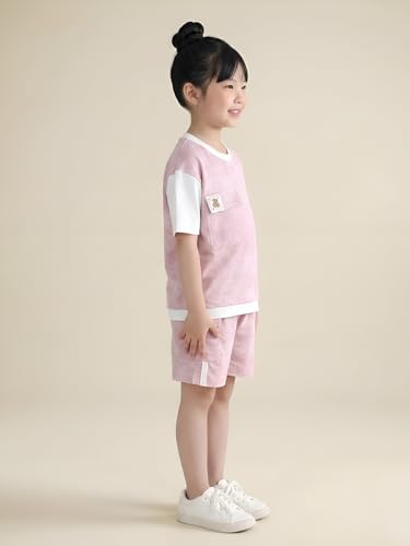 Image of POLKA TOTS 100% Pure Cotton T-Shirt and Shorts Combo For Boys | Summer Dress & Beach Wear for Boys and Toddlers | Breathable Premium Fabric Co-Ord Set Kids | Relaxed Fit Casual Summer Outfit for Kids