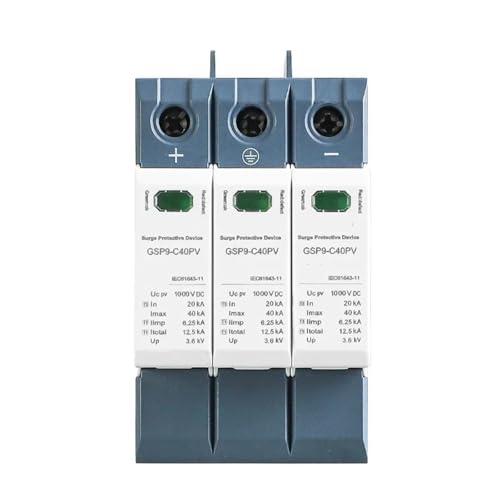 Parafoudre protecteur basse tension DC 1500V 40KA 3P solaires