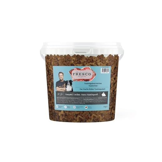 Fresco Dog Martin Rütter Trainingsknöchelchen Kaninchen (1kg-Eimer)