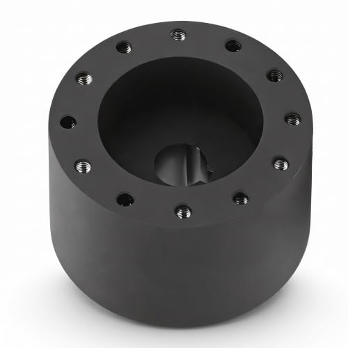 SENECESLI Marine Boat Hub Adapter, Boat Steering Wheel 6 Hole Hub Adapter for, 3/4 Inch Tapered Keyway Shaft, Marine Hub Adapter for