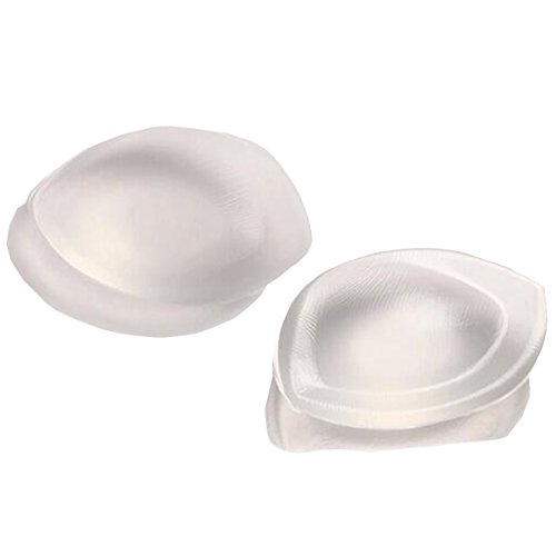 Silicone Bra Inserts Breast Enhancers Clear Breast Push Up and Firming Bust Enhancers Padding Breast Bra Pads Breast Chest Pads Enhancers(Large) White
