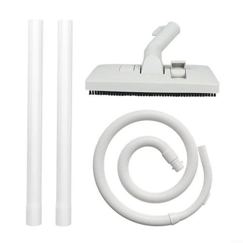 Paquete de 3 cabezales de cepillo para aspiradora de 32 mm para suelos de azulejos de madera dura multisuperficie, diseño de bajo perfil, herramienta de limpieza de plástico blanco