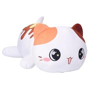 Cat Stuffed Animals, 15.7IN Soft Cat Plushies Doll Pillow Kawaii Kitten Stuffed Animal Toy Presents for Kids Boys Girls Christmas Birthday