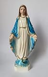 Eurofusioni Cudowna statuetka Madonna - ręcznie malowana Maryja Niepokalana - wys. 15 cm