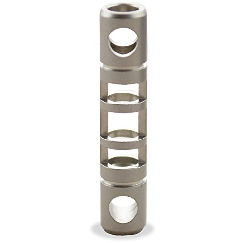 TEC Accessories Isotope Tandem - Stainless Steel, Tritium Vial Housing (3 mm x 11 mm) - Housing for EDC Vial Tritium Keychain - Cool Keychains Accessory for Camping and Survival Gear