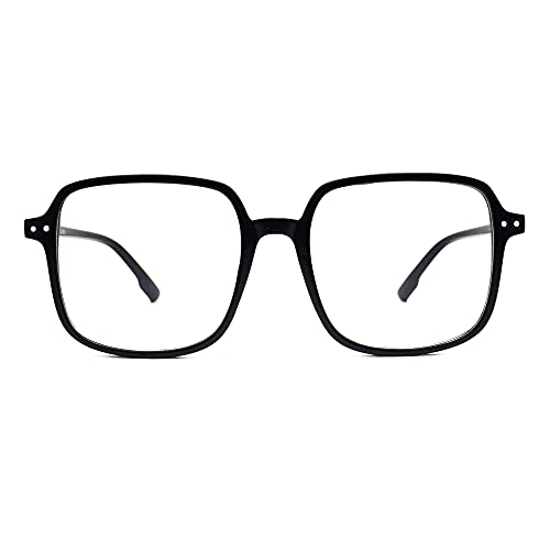 Peter Jones Square Computer Glasses for Women/Girls with Zero Power Blue Light Blocking Glare Lenses (SIZE LARGE/OVERSIZED) AG98020