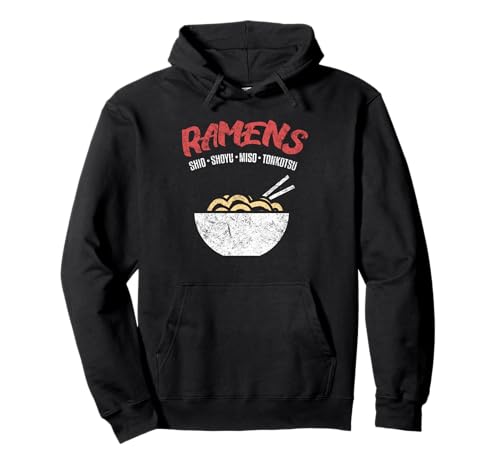 Ramens Shoyu Miso Tonkotsu Japanese Food Noodle Ramen Lovers Pullover