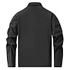 Allthemen Mens Lightweight Casual Bomber Jacket Spring Windbreaker Baseball Sports Cargo Outwear Solid Color Black S #1