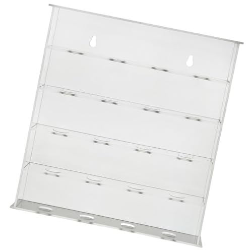 Soporte para pelotas de golf antideslizante con vitrina de pared