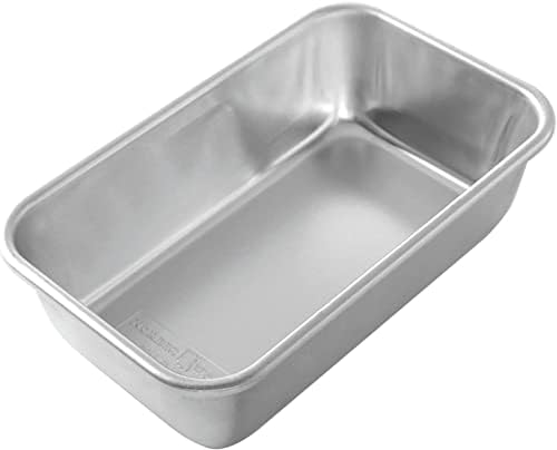 Nordic Ware Natural Aluminum Commercial Loaf Pan, L: 9.00 in. W: 5.30 in. H: 2.75 in, Silver