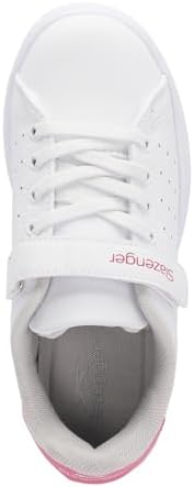 Slazenger PIANO I Kız Çocuk Cırt Cırtlı Beyaz / Fuşya Günlük Spor Ayakkabısı - Görsel 5