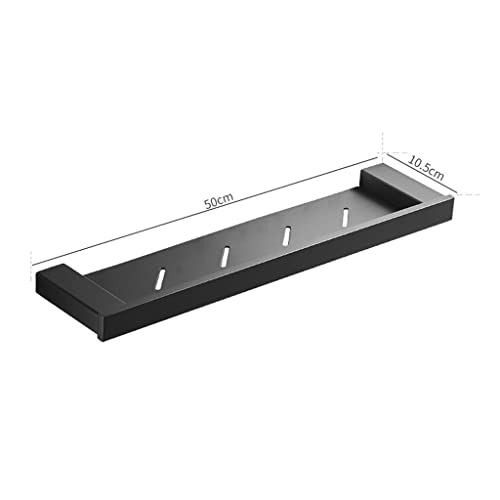 Caddy de douche d'angle de 50cm noir et antirouille pour rangement mural - 3