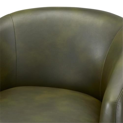 Sillón Giratorio Moderno Verde miniatura 6