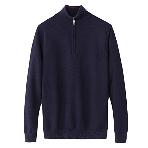 Pull tricoté à demi-fermeture éclair vêtement coton homme Pony2. chaud et léger