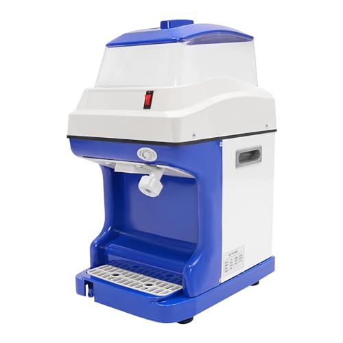 KOLHGNSE Commercial Ice Shaver Machine 5L Large Capacity Electric Ice Crusher Adjustable Thickness for Smoothies, Drinks, Desserts
