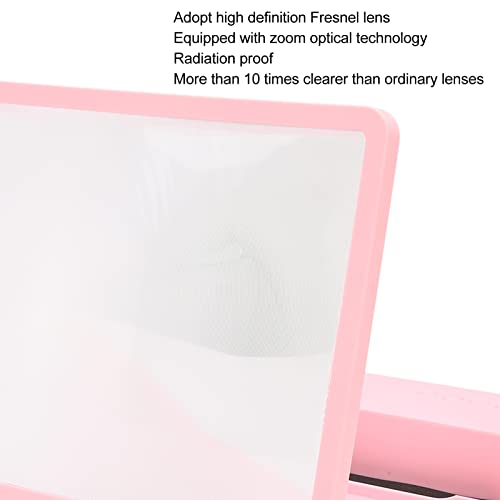 Lupa de tela de telefone com alto-falante Bluetooth para jogos de vídeos de filmes, suporte de telef