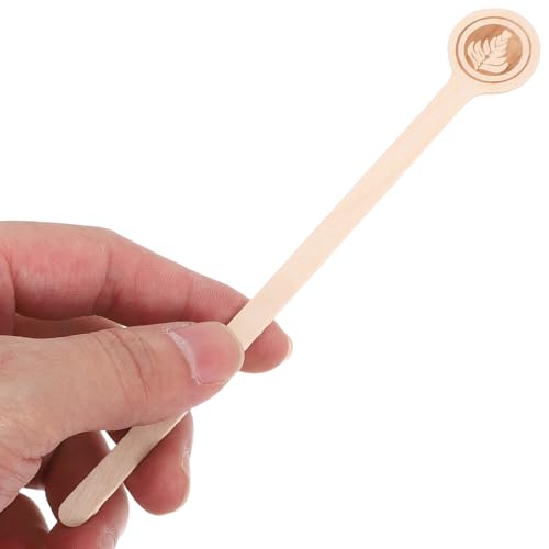 Miniatura 4 de Hoowiffy 100piezas Palillo De Madera Para Agitadores Envueltos Individualmente Palitos Para Mezclar Cócteles Y Bebidas Con Extremos Redondos Aptos Para Espresso Y Bebidas Calientes