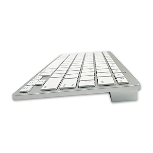 Clavier sans fil Bluetooth russe à touches silencieuses pour ordinateur