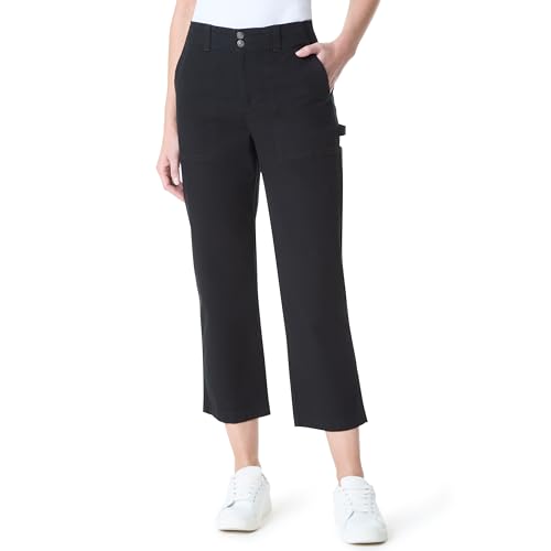 Gloria Vanderbilt Women's Cropped Carpenter Pant with 6 Pockets Standard