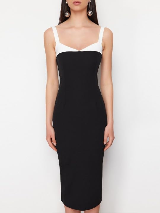 Image of KOTTY Women's Bodycon Solid Midi Dress