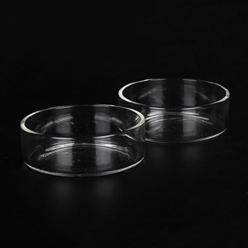 Plato de cristal redondo de alta transparencia para tanque de peces 5