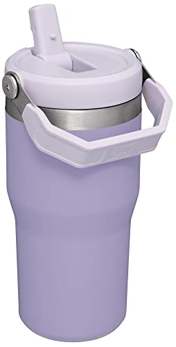 Image of Stanley IceFlow Stainless Steel Tumbler - Vacuum Insulated Water Bottle for Home, and Car Reusable Cup with Straw Leak Resistant Flip Cold for 12 Hours or Iced for 2 Days, Lavender, 20 OZ / 0.59 L