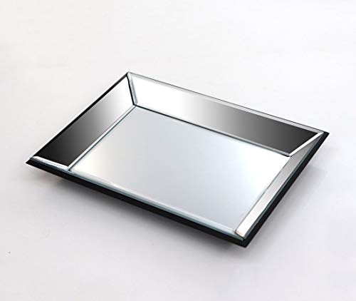 Jewelry Accessories Mirror Tray, Perfume Vanity Silver Mirror Tray Dresser Tray Ornate Tray Mirror Decorative Tray Organizer Makeup Tray, Coffee Table Home Decor #TOP1