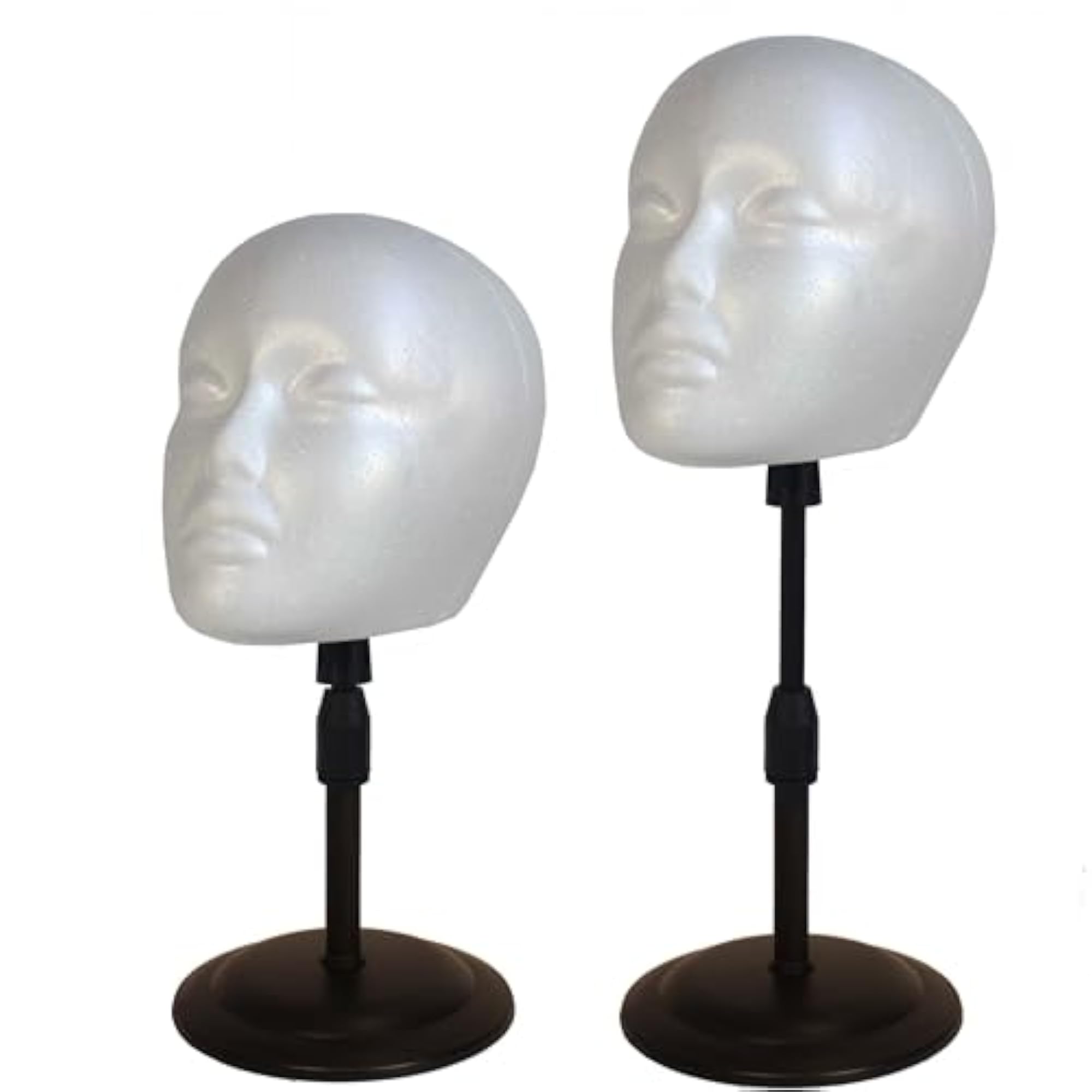 Adjustable Styrofoam Mannequin Head Holder Stand