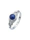 💜 Design elegante: 💜 Questo anello in argento sterling 925 con lapislazzuli aggiunge un tocco di lusso e glamour al tuo look.