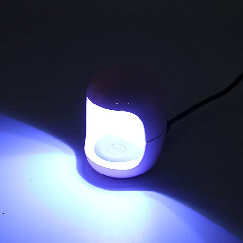 Mini secador de unhas de dedo único, lâmpada de manicure portátil USB UV LED, arte de unhas multifun