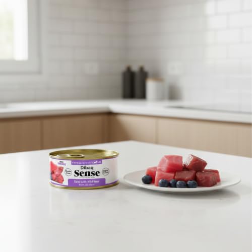 Dibaq Sense Thunfisch mit Wildschwein, Ergänzungsfuttermittel für Katzen, getreidefrei, 12 × 70 g