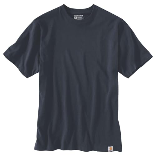 Carhartt T-shirt à manches courtes homme coupe décontractée bleu marine XL