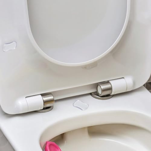 Amortiguadores de asiento de inodoro anticolisión y tapones flexibles para tapas de váter 7