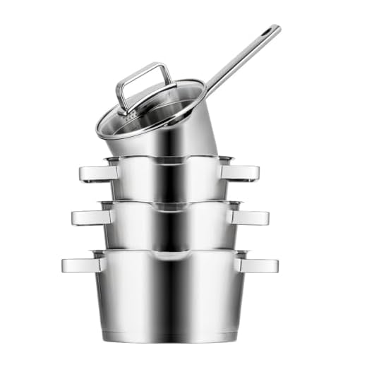 Sola Pannenset Diamond - RVS - Kookpan ø 16, 18, 20 cm & Steelpan ø 16 cm - Inductie geschikt - 4 Delig