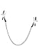 Pipedream Fetish Fantasy Series Alligator Nipple Clamps, Silver, One Size