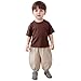 Toddler Kids Summer Plaid Linen Baggy Joggers Lightweight Casual Elastic Waist Loose Lounge Pants for Boys Girls 0-5 Years