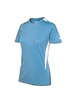 Mizuno Youth Softball Crew Neck Jersey, Light Blue/Columbia-White, Medium