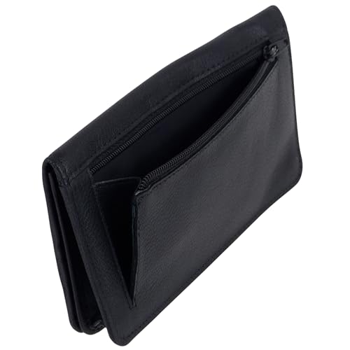 Tobacco Pouch with Stud Fastener - Black