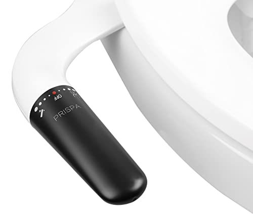 Bidet Attachment For Toilet Seat,PRISPA Bidet toilet seat Attachment with Self Cleaning,Non Electric Bidet Spray,Easy to Install,Brass T-adapter and Stainless Steel Hose(Single Nozzle, Black&White) Bidet Attachment For Toilet Seat,PRISPA Bidet toilet seat Attachment with Self Cleaning,Non Electric Bidet Spray,Easy to Install,Brass T-adapter and Stainless Steel Hose(Single Nozzle, Black&White)