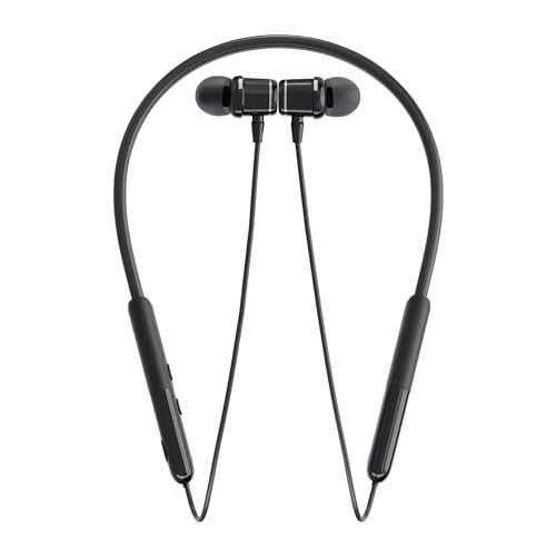 Image of Phonokart Tribe 2.0 Neckband Bluetooth Earphones - Bluetooth 5.3 | 300mAh Battery | 40H Playtime | Magnetic Control | Type-C Fast Charging | Touch Control Wireless Earbuds