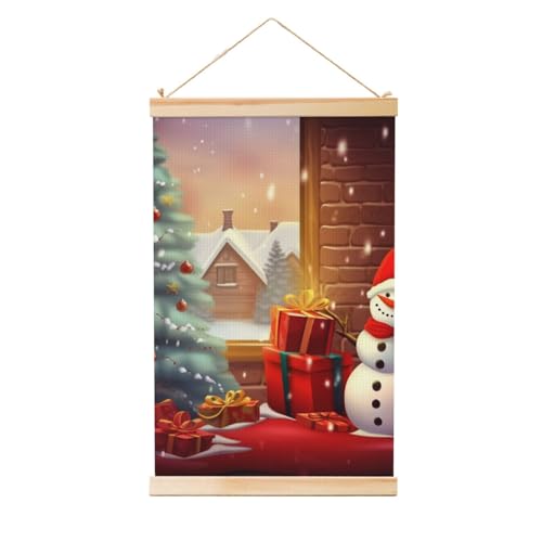 Merry Christmas Day peinture murale déco salon Noël toile grand format 91x61cm