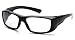 Pyramex Emerge Safety Glasses, Black Frame, Clear Lens
