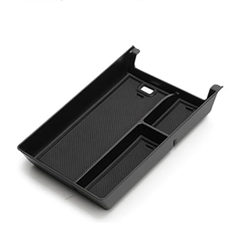 Compartimento central caja almacenamiento reposabrazos Xpeng P7i 2023 organizador coche negro 4