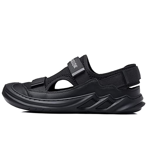 Sandals Men's Large Size Soft Sole Slippers Baotou Breathable Beach Shoes Outdoor Casual Shoes(42)