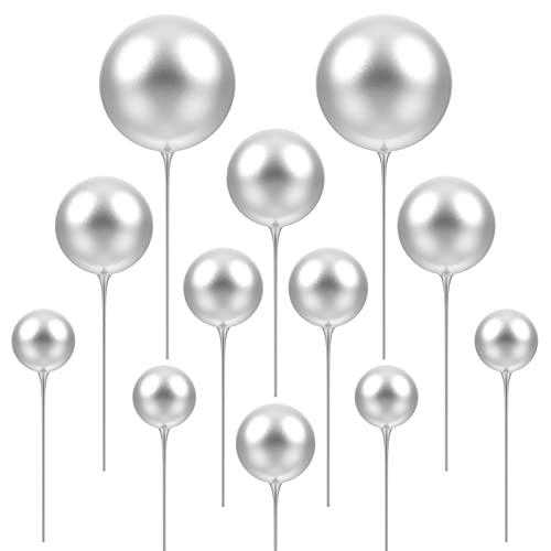 jojofuny Mini Balão Topo de Bolo Bolas de Pérolas Picareta de Bolo Bola de Espuma Topo de Bolo Bola