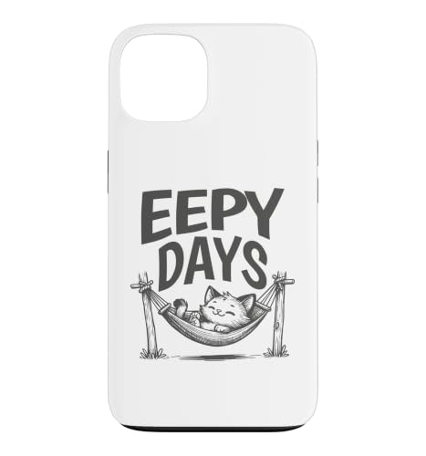 Cute Eepy Days Cat Sleeping kitty Women Girl Sleepy Cat Meme �X�}�z�P�[�X iPhone 13 �p