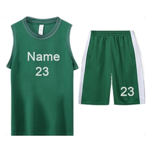 GJXWD Personalisiertes Basketball Triko Team-Uniformen Triko mit Deinem...