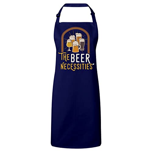 Tablier cuisine avec motif de bar et bière thématique The Beer Necessities